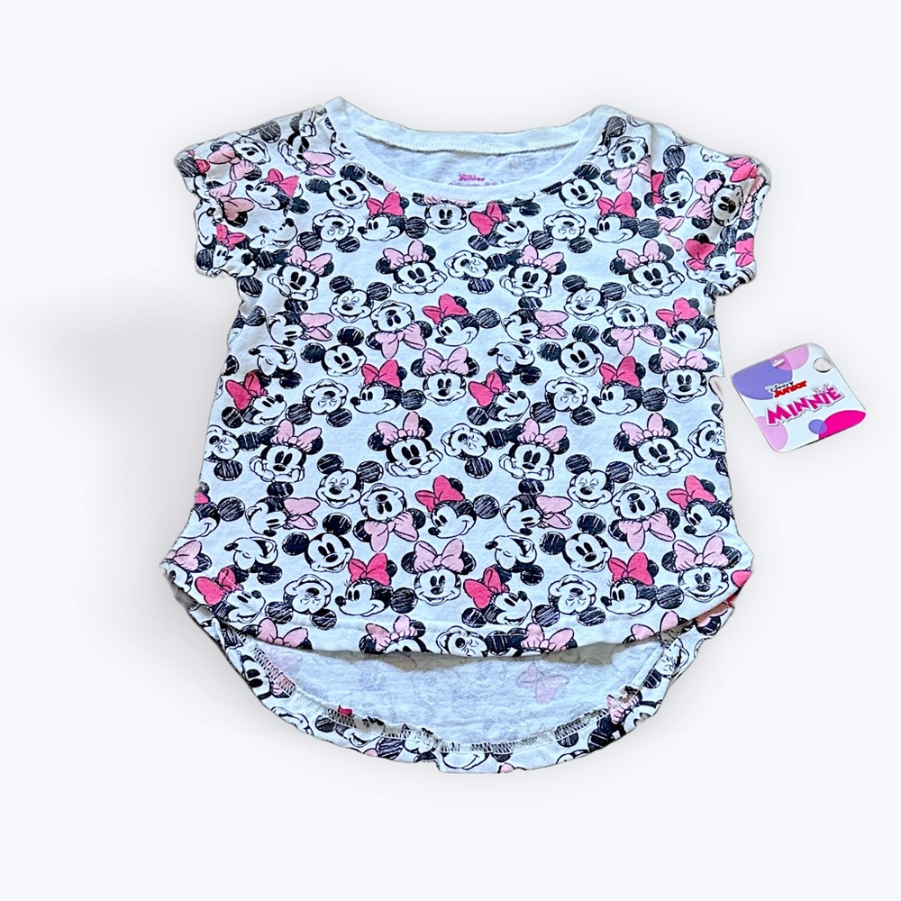 NWT Disney Junior Minnie and Mickey T-shirt Size 6